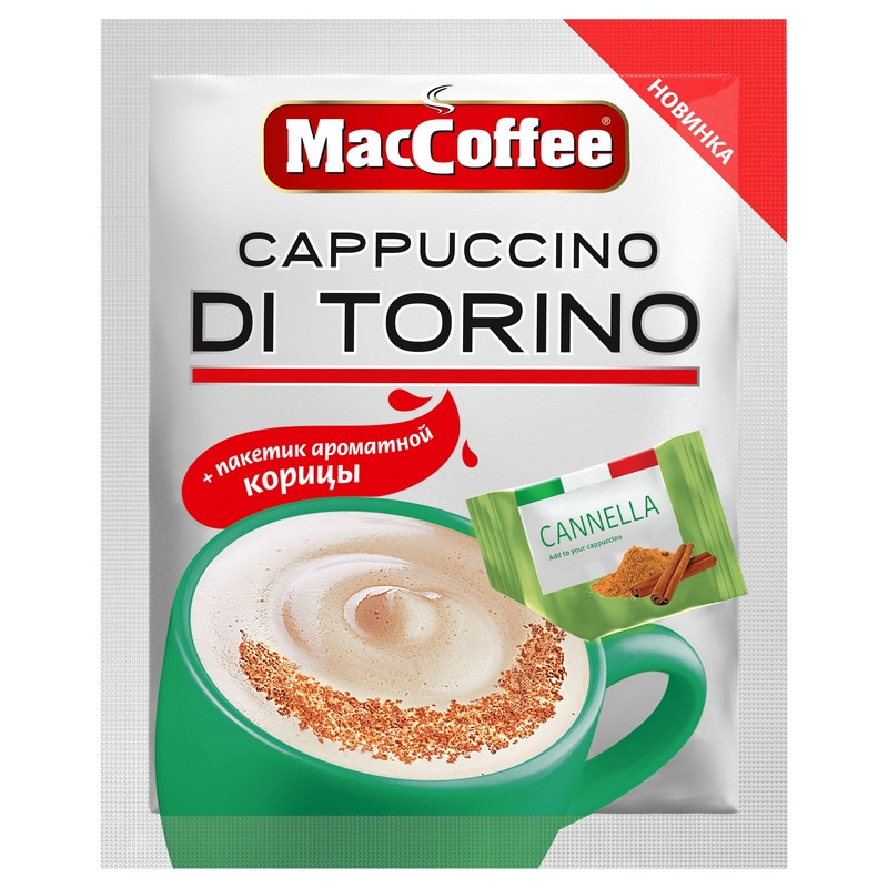 Кофе MacCoffee Cappuccino Di Torino 1шт*25,5 г