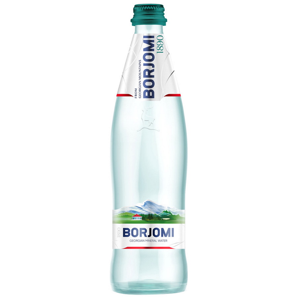 Минеральная вода газированная Borjomi 0,5 л стекло
