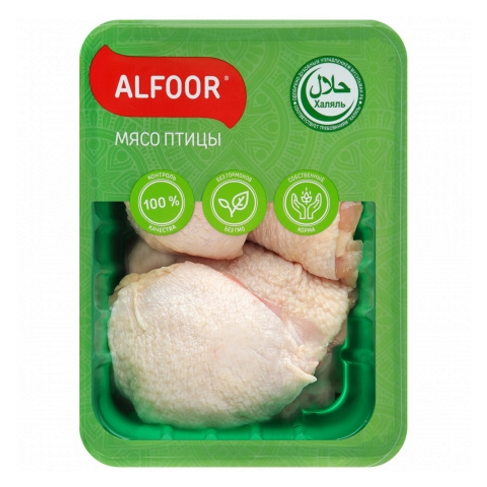 Мякоть бедра бескостная цыпленка-бройлера Alfoor 0,7-0,8 кг