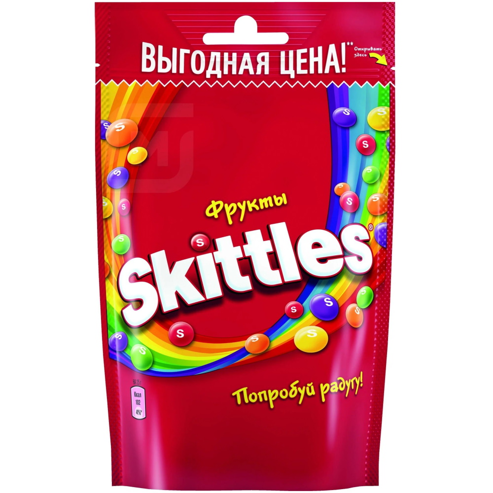 Жевательные конфеты Skittles Фрукты 70 г