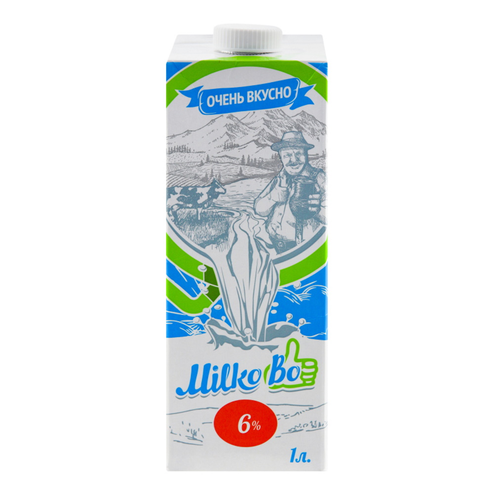 Молоко Milko Bo 6% 1 л