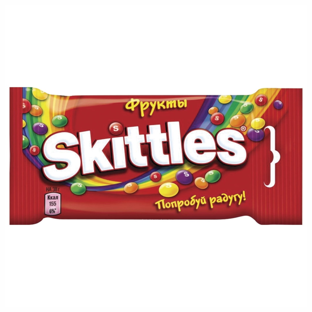 Жевательные конфеты Skittles Фрукты 38 г