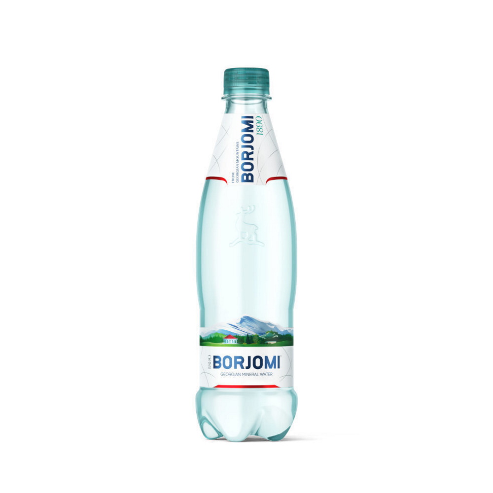 Минеральная вода газированная Borjomi 0,5 л пластик
