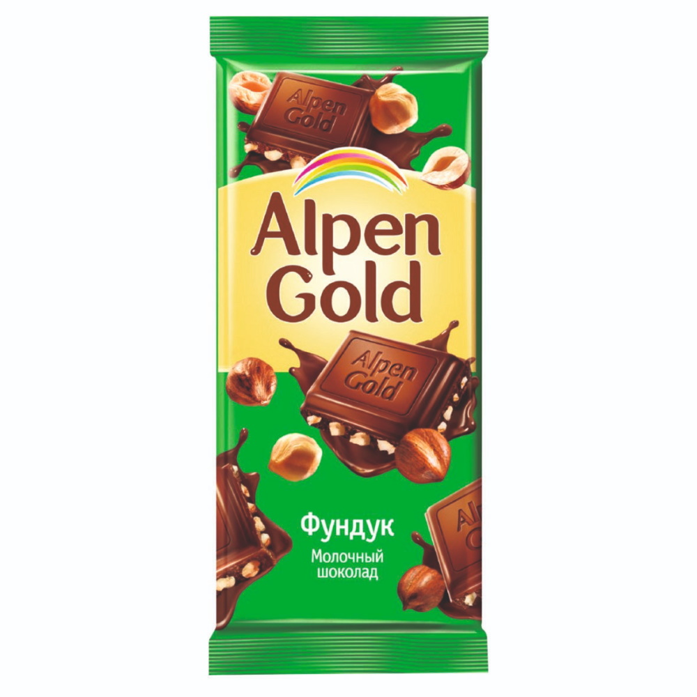 Шоколад Alpen Gold молочный с фундуком 85 г