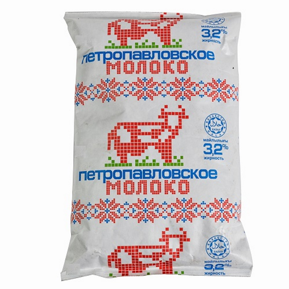 Молоко Петропавловское 3,2% 0,9 л
