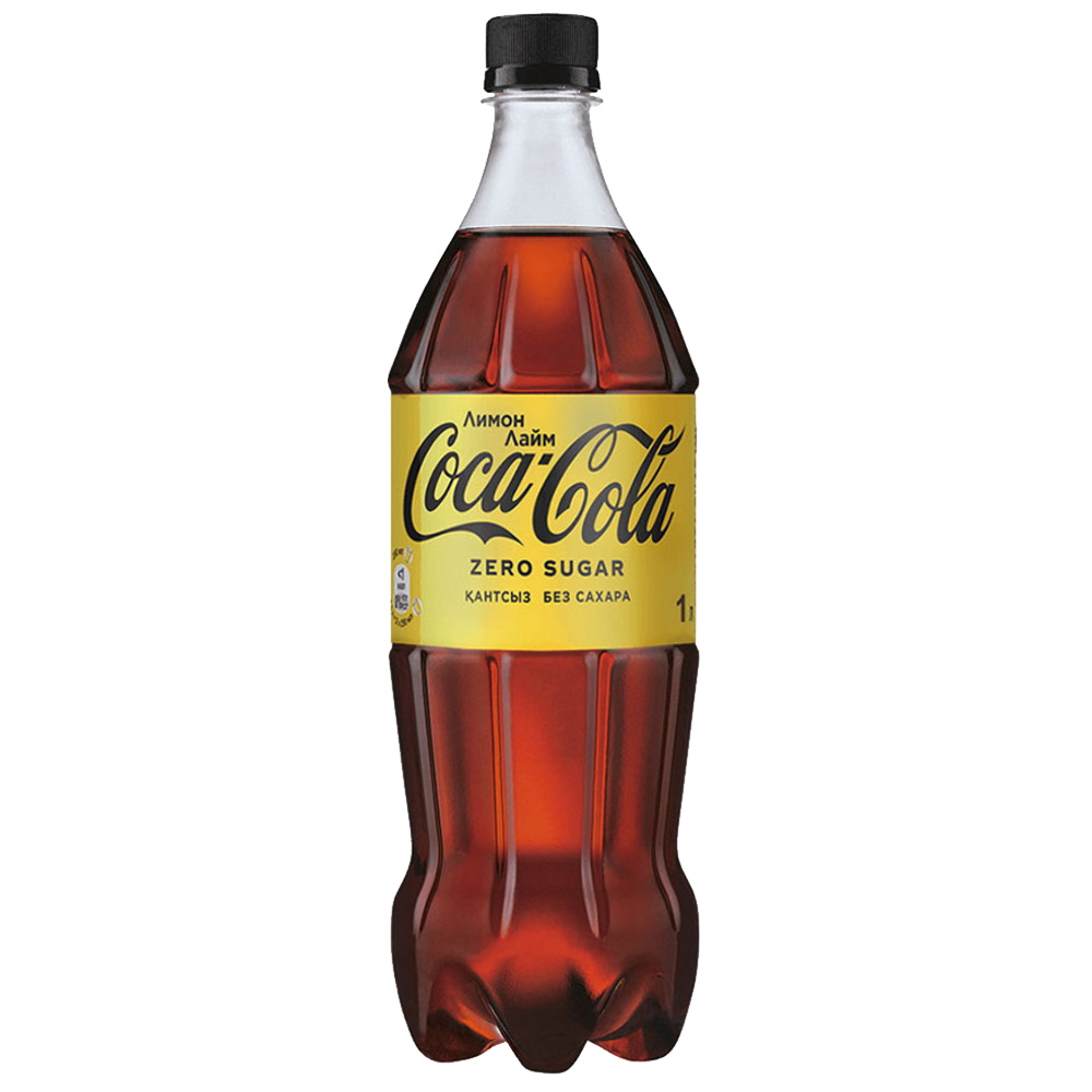 Напиток Coca-Cola без сахара лимон-лайм газированный 1 л