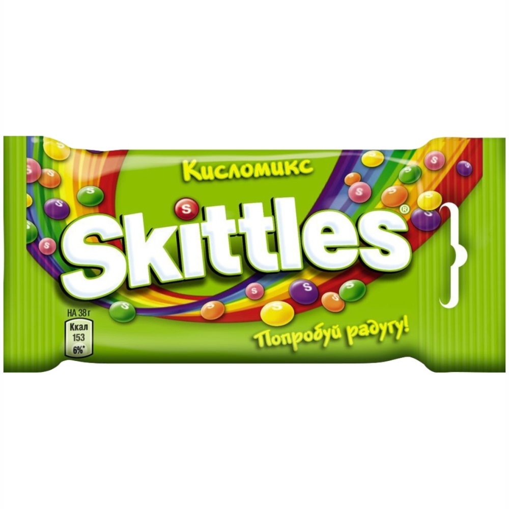 Жевательные конфеты Skittles Кисломикс 38 г