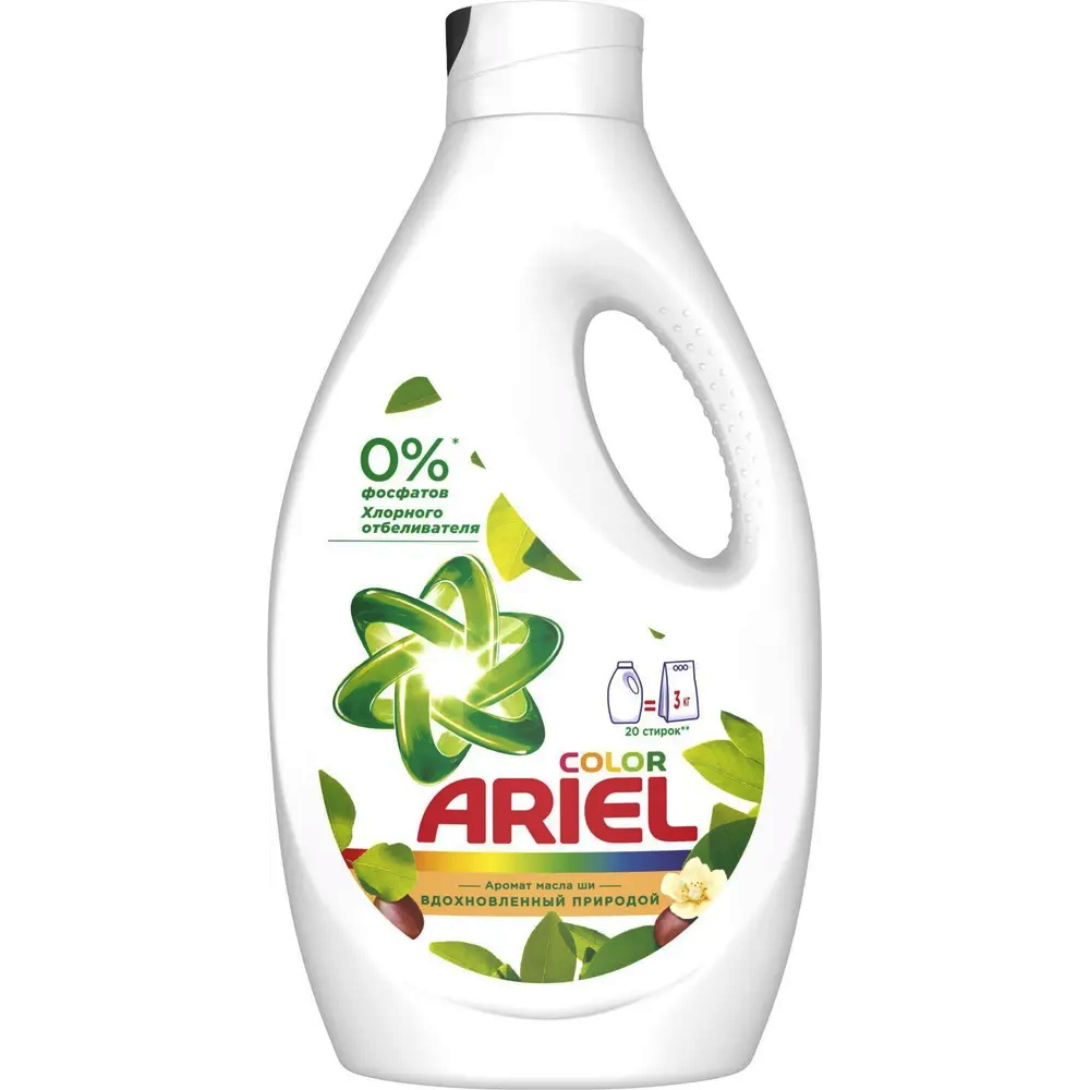 Жидкий гель для стирки Ariel Color аромат масла ши 1,3 л