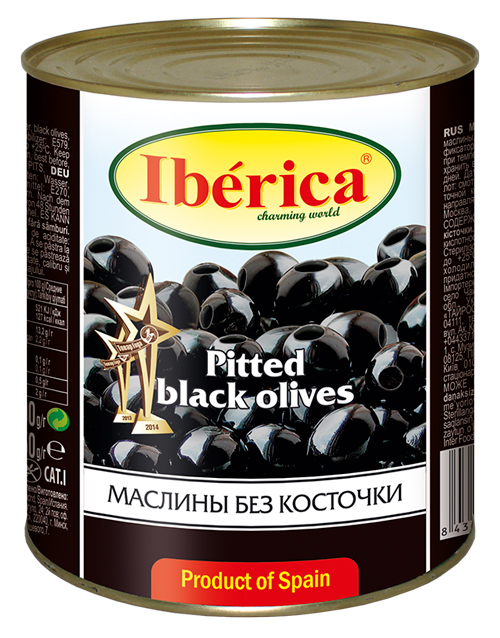 Маслины черные без косточки Iberica Chica 200 г