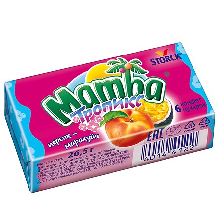 Жевательные конфеты Mamba тропикс 26,5 г