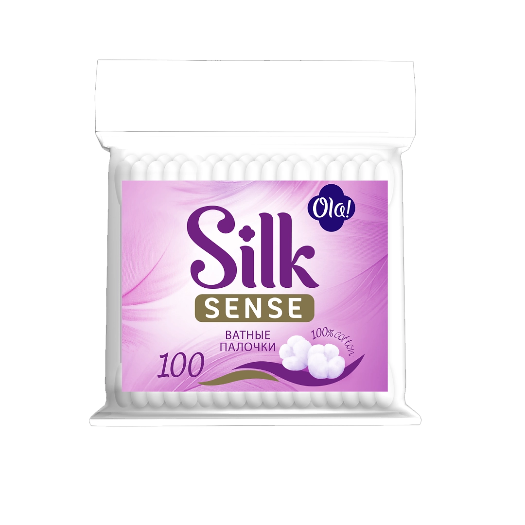 Ватные палочки Ola! Silk sense мягкая упаковка 100 шт