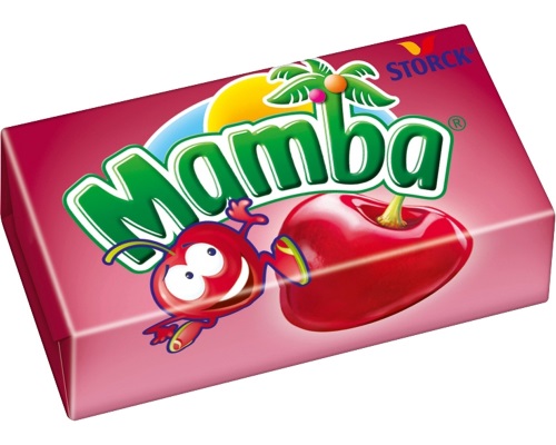 Жевательные конфеты Mamba со вкусами вишни/банана/арбуза/яблока/малины/персика/смородина/лайм 26,5 г