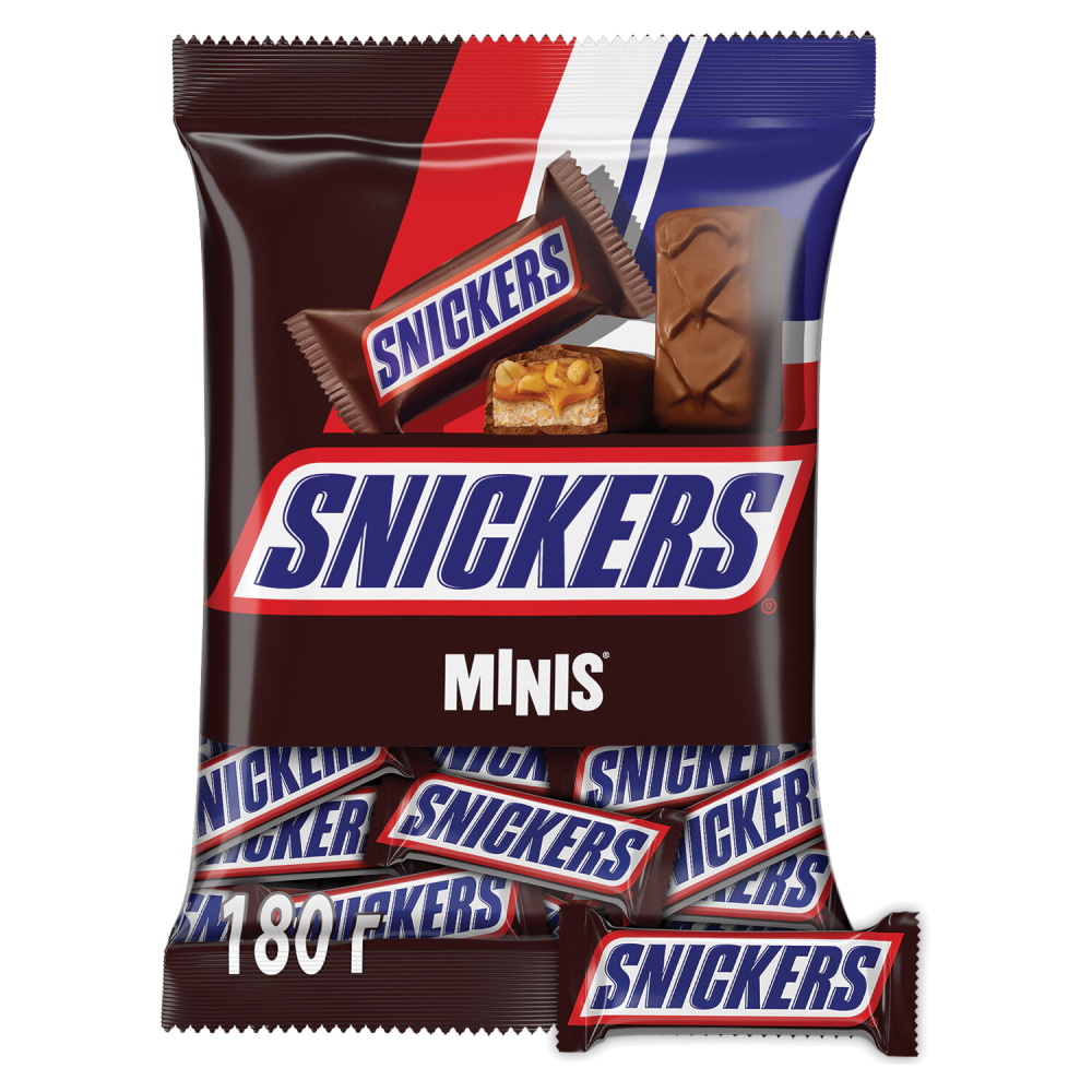 Шоколадные батончики Snickers Minis 180 г