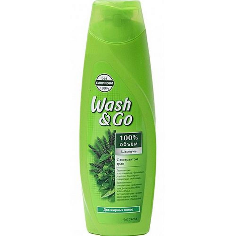 Wash&Go шампунь 200мл с экстрактом трав (для жирных волос)