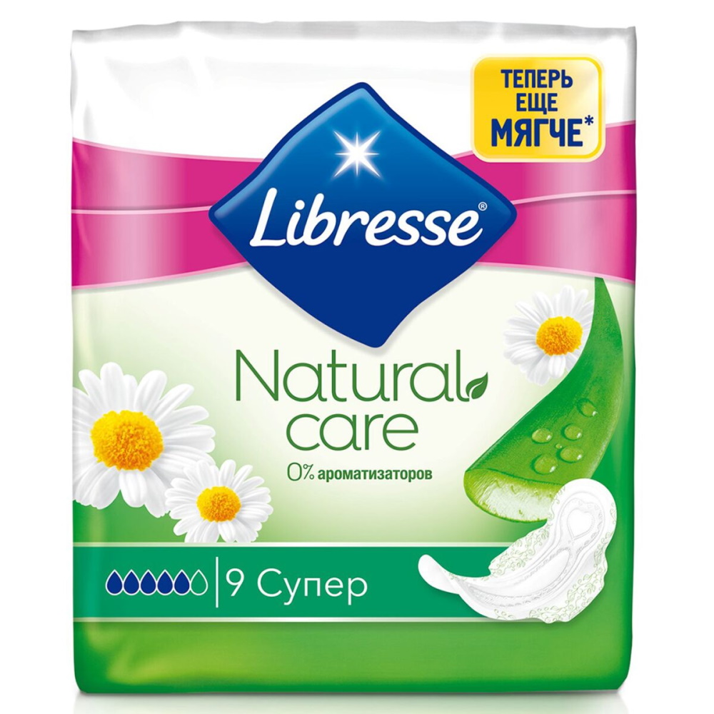 Libresse гиг прокладки Natural Care Ultra Super 9 шт.
