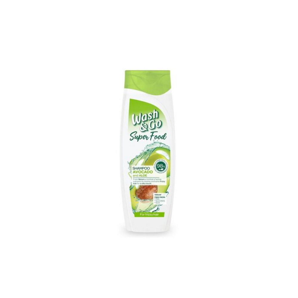Wash&Go Superfood шампунь с авокадо и алое, 400 мл