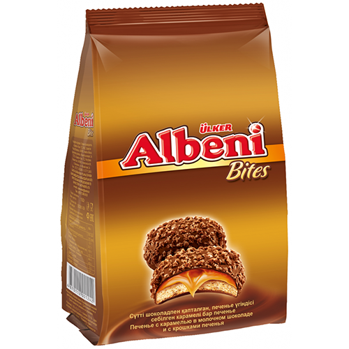 Печенье Albeni Mini с карамелью в молочном шоколаде 500 г