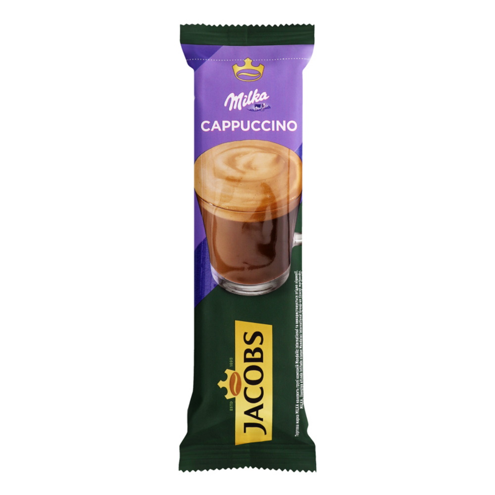 Напиток кофейный Jacobs 3 в 1 Milka Cappuccino 18 г