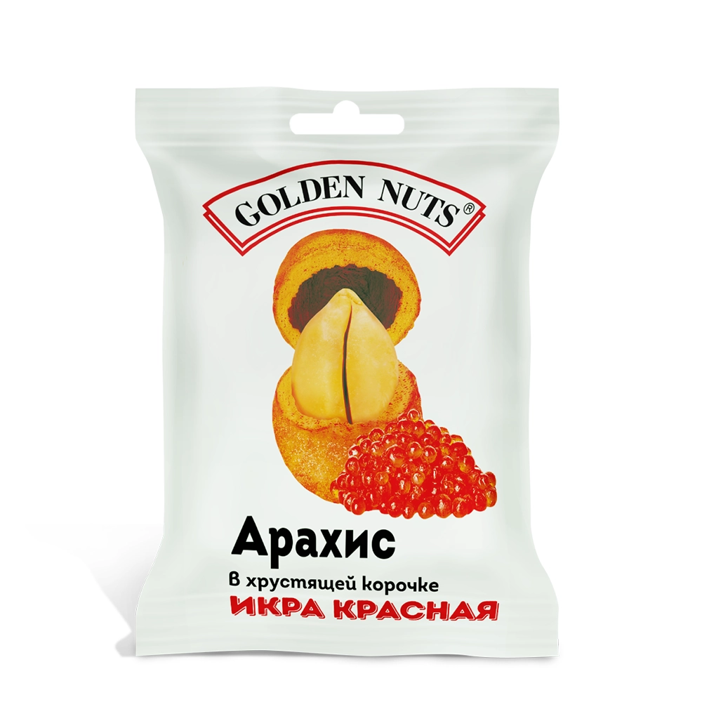 Арахис «Goldtn Nuts» со вкусом красной икры 50 гр