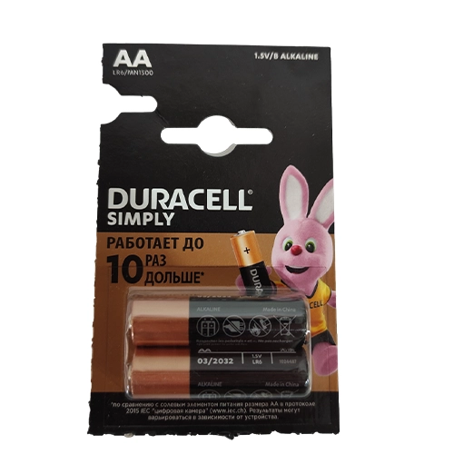 Батарейка Duracell Simply AA 2 шт