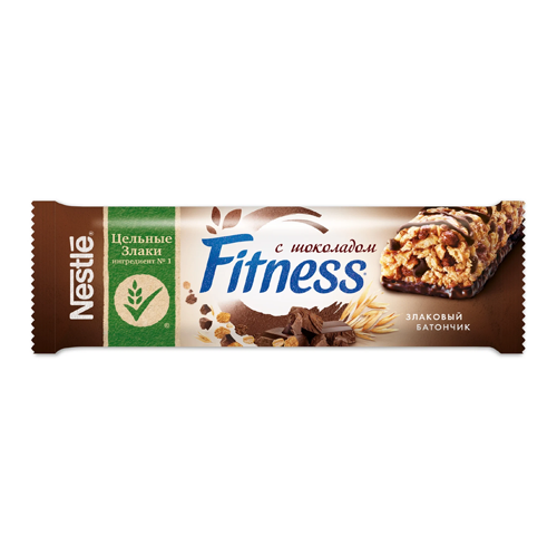 Батончик Nestle Fitness с цельными злаками и шоколадом 23,5 г