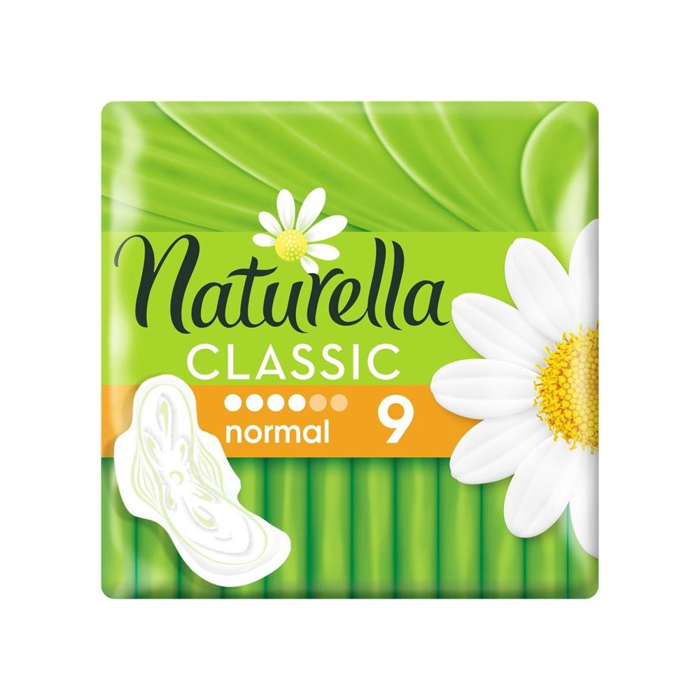 Гигенические прокладки Naturella Classic Camomile Normal с крылышками 9 шт