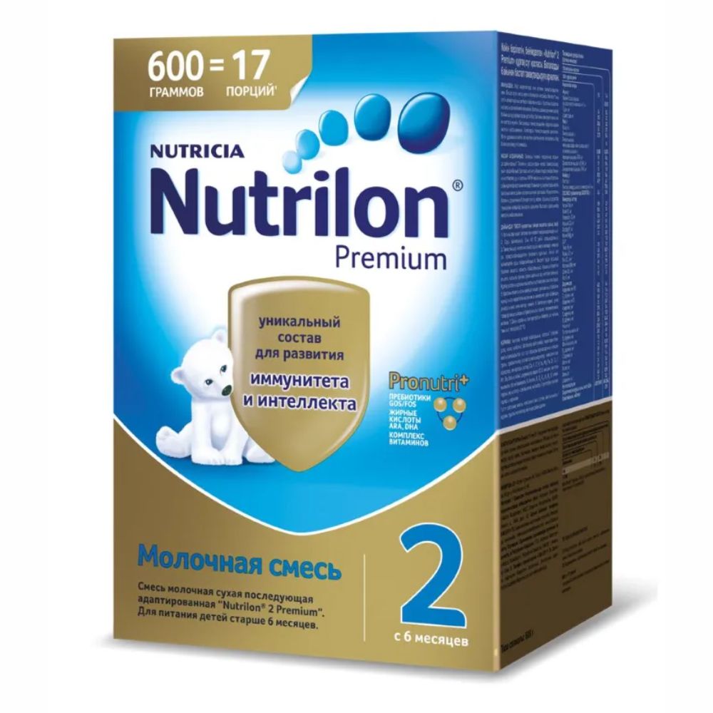 Смесь Nutrilon 2 Premium молочная сухая c 6 месяцев 600 г