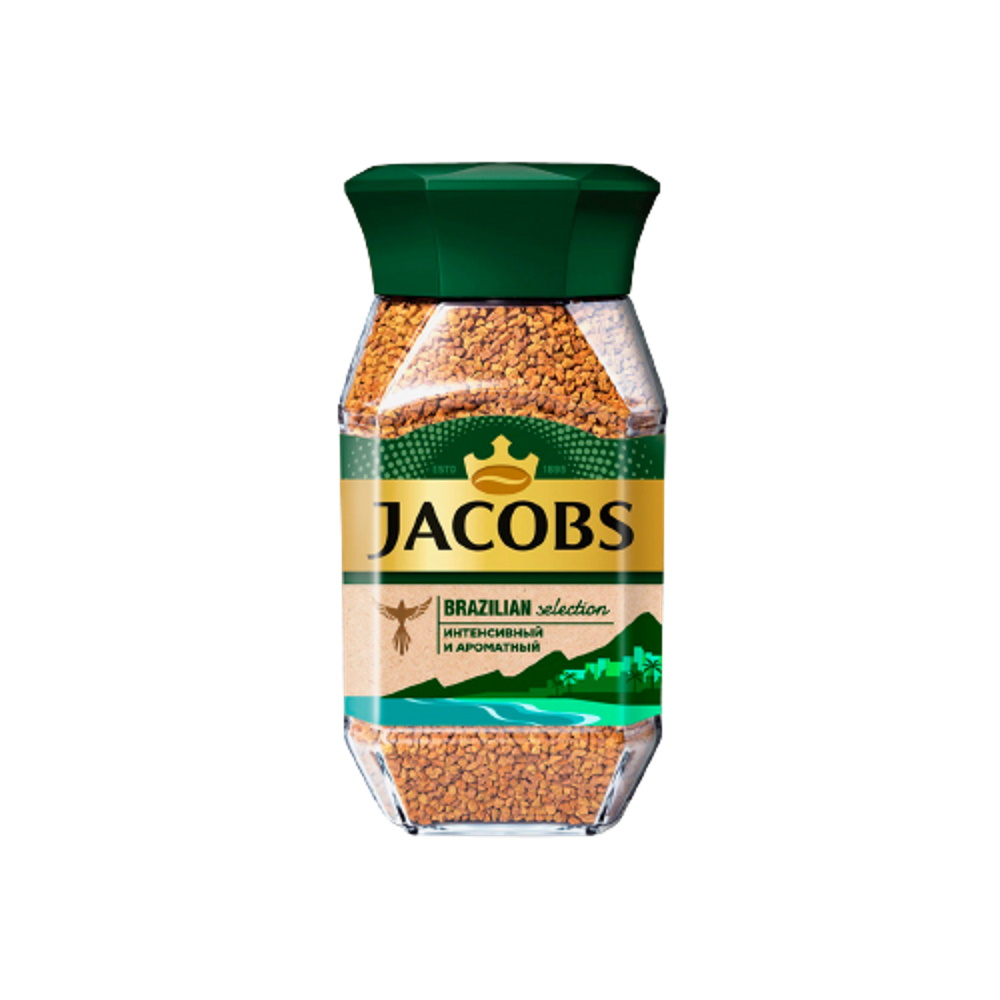Кофе Jacobs Brazilian Selection растворимый сублимированный 95 г