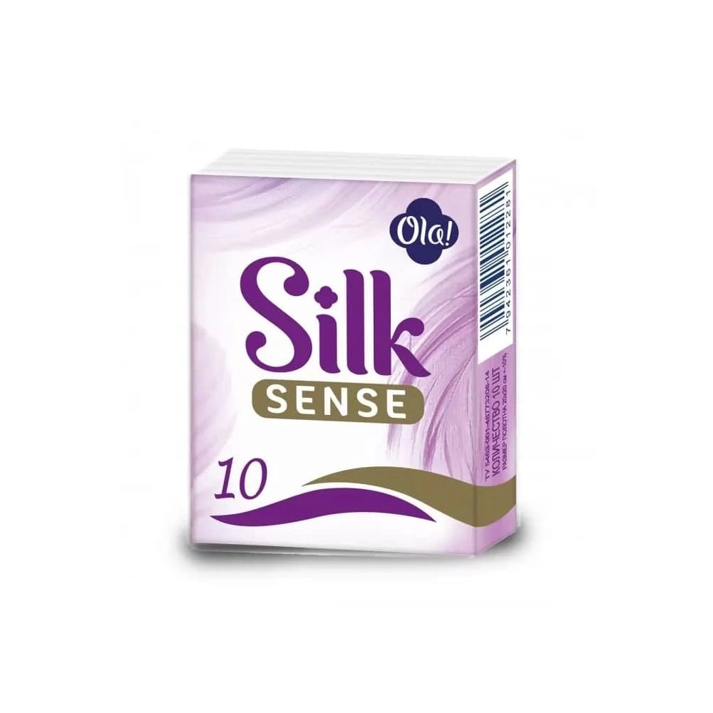 Бумажные носовые платочки Ola! Silk sense 10 шт
