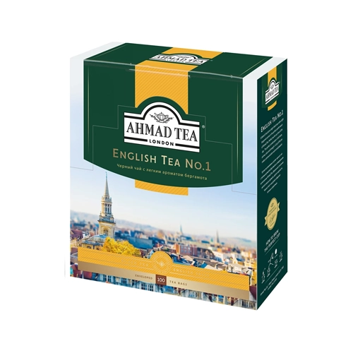 Чай черный Ahmad Tea Английский No.1, 100 пакетиков
