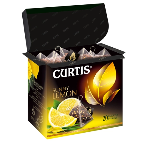 Чай черный Curtis Sunny Lemon в пирамидках 20 пакетиков