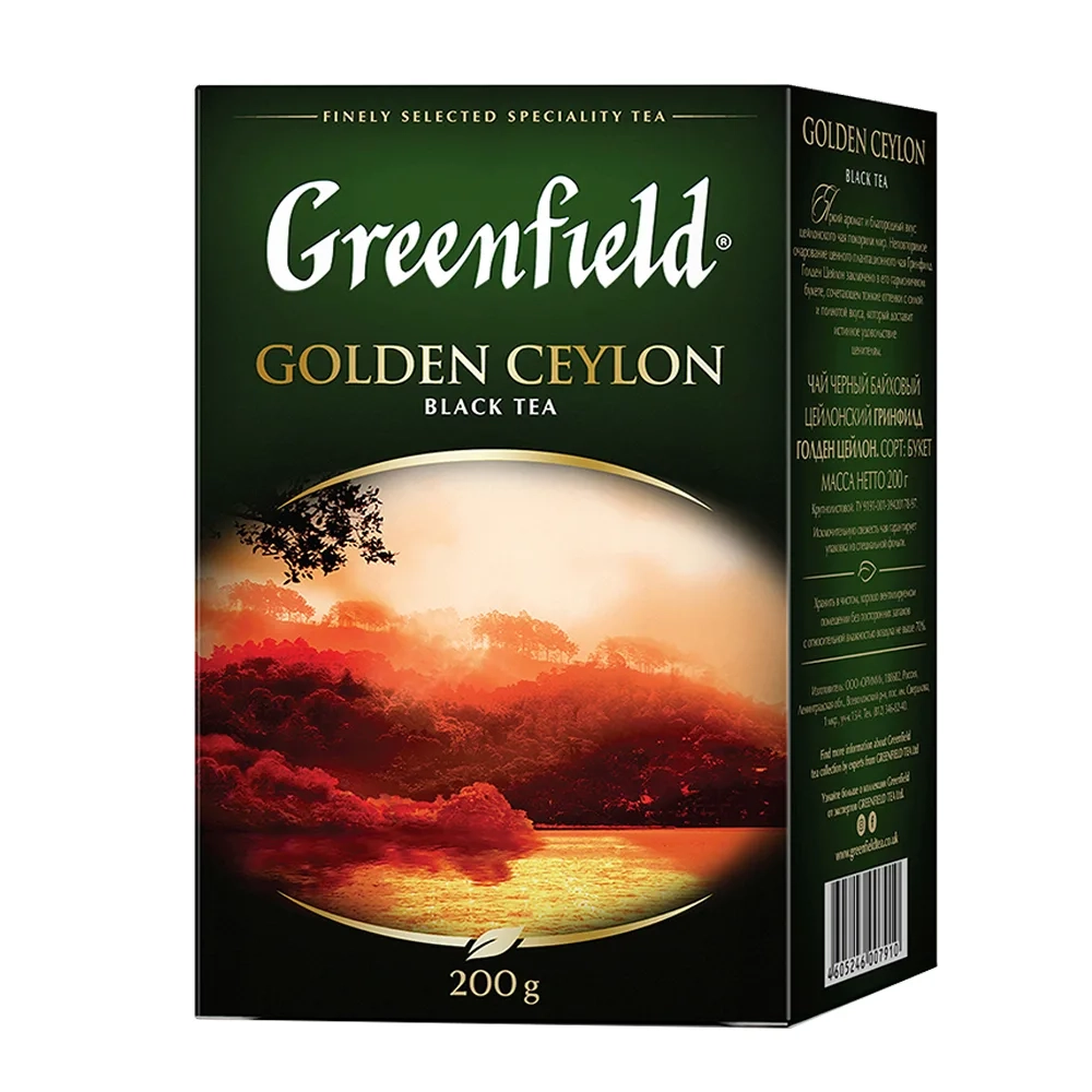 Чай черный листовой Greenfield Golden Ceylon 200 г