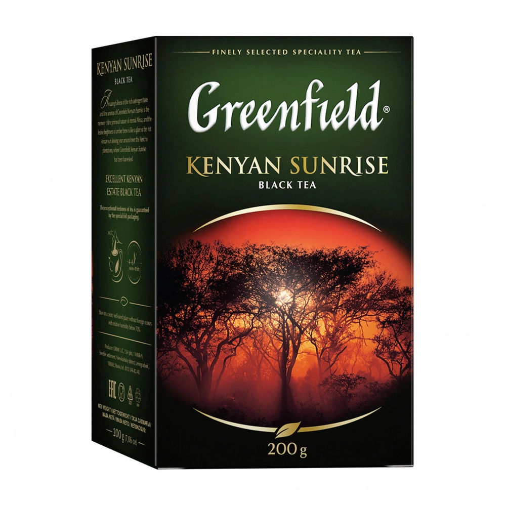 Чай черный листовой Greenfield Kenyan Sunrise 200 г
