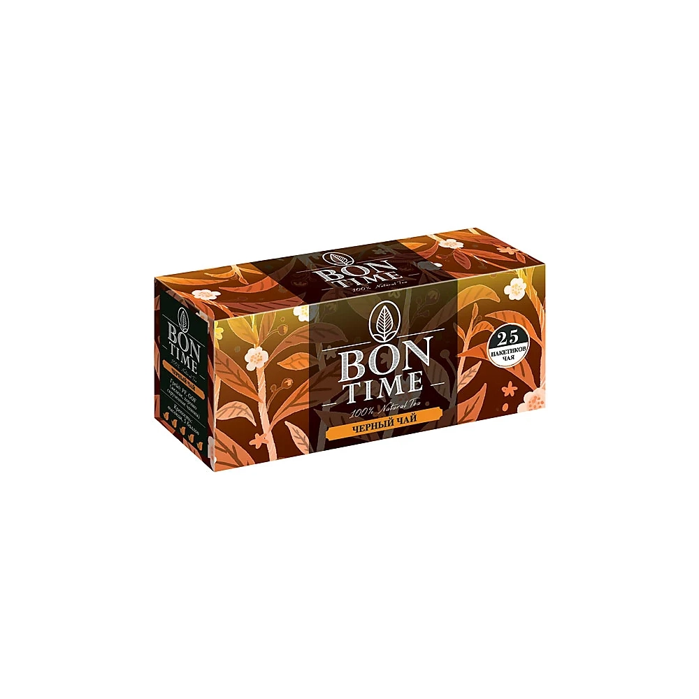 Чай чёрный Bontime 25 пакетиков (картон) 37,5 гр