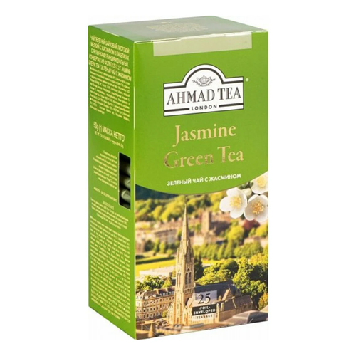 Чай зеленый Ahmad Tea с Жасмином 25 пакетиков