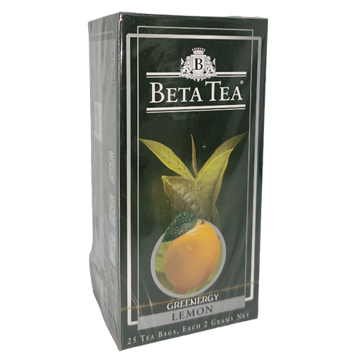 Чай зеленый Beta со вкусом лимона 25 пакетиков