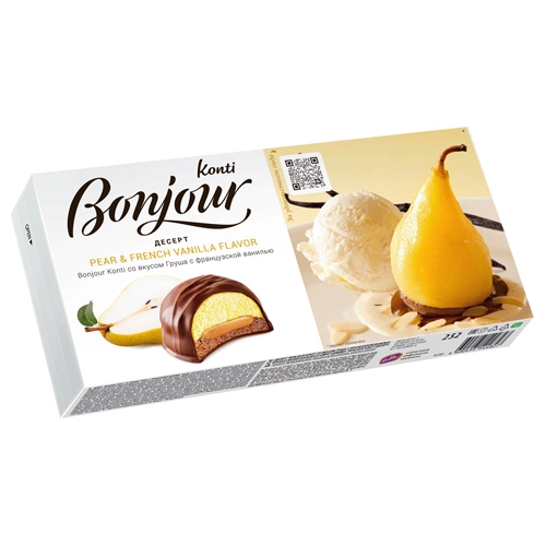 Десерт Конти Bonjour Souffle «Груша с франузской ванилью» 232гр