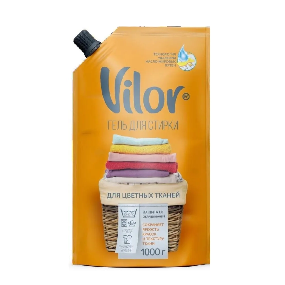 Гель для стирки Vilor Color для Цветных тканей 1 л