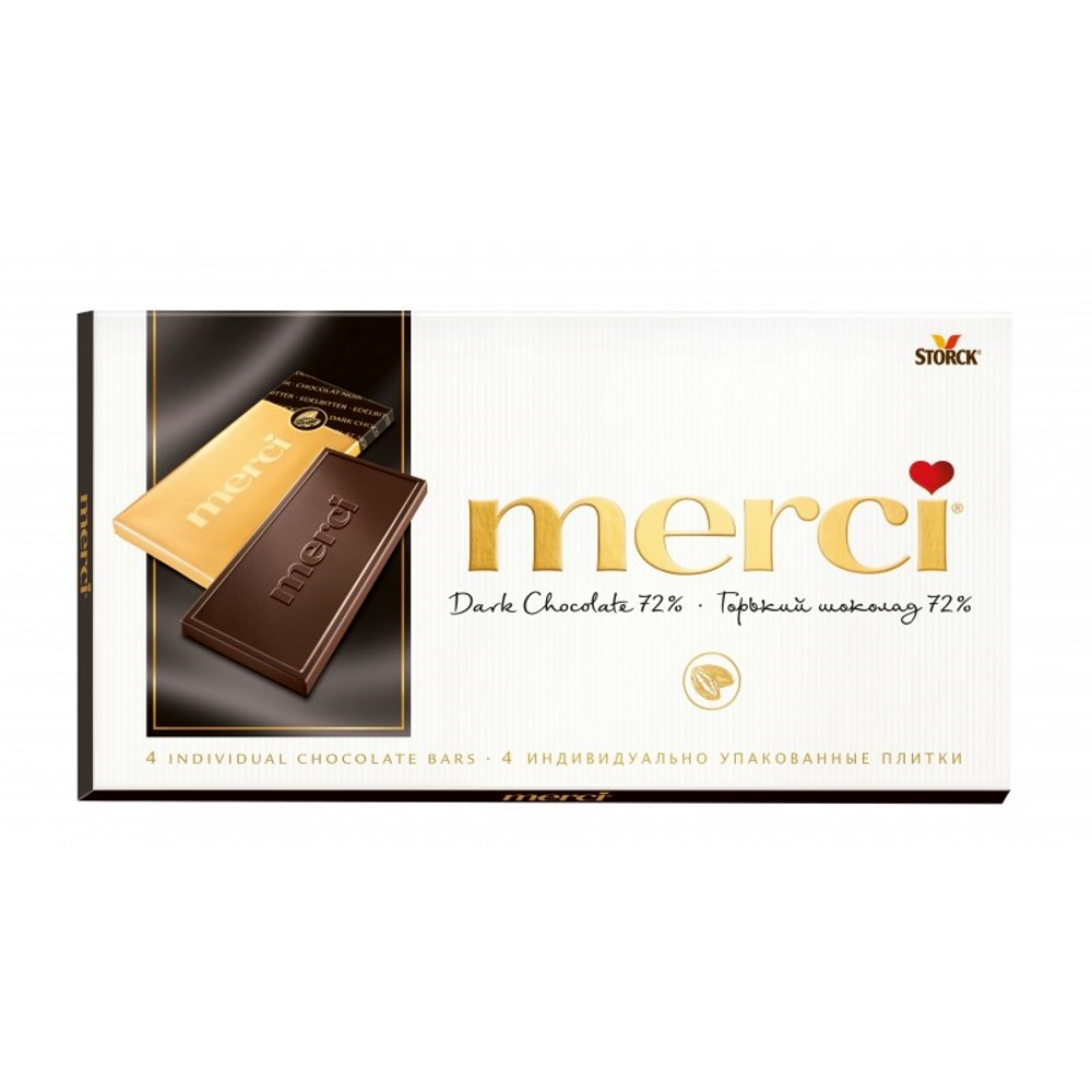 Шоколад Merci горький шоколад 72% 100 г