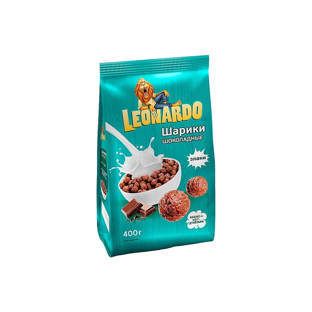 Готовый завтрак Leonardo Шарики шоколадные 400 г