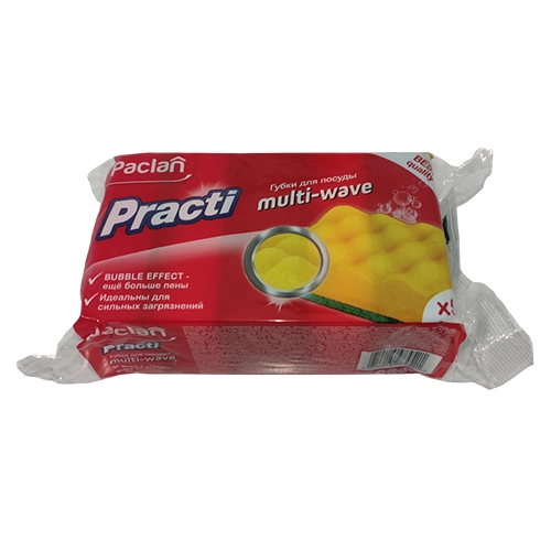 Губки Paclan Practi для мытья посуды Multi-Wave 5 шт