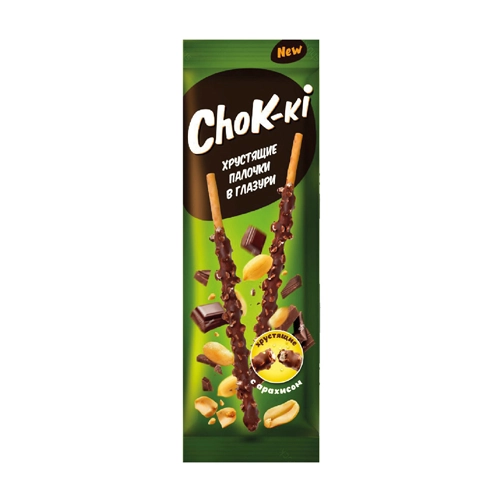 Хрустящие палочки в глазури «ChoK-ki» арахис 40 г