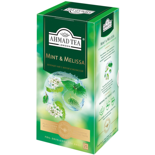 Чай зеленый Ahmad Tea Мята-Мелисса 25 пакетиков