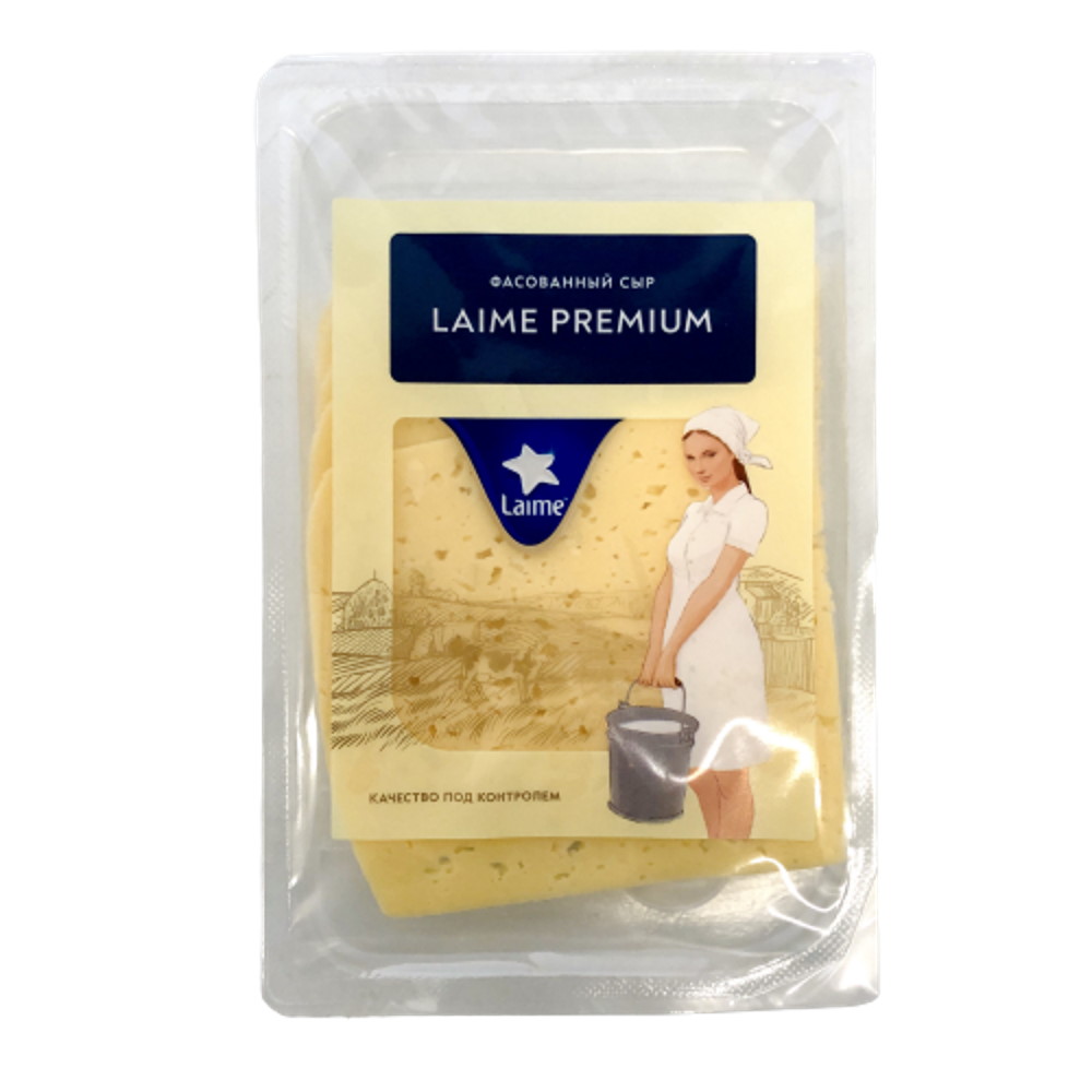 Сыр фасованный Laime Премиум, ломтики 50% 12шт*125гр