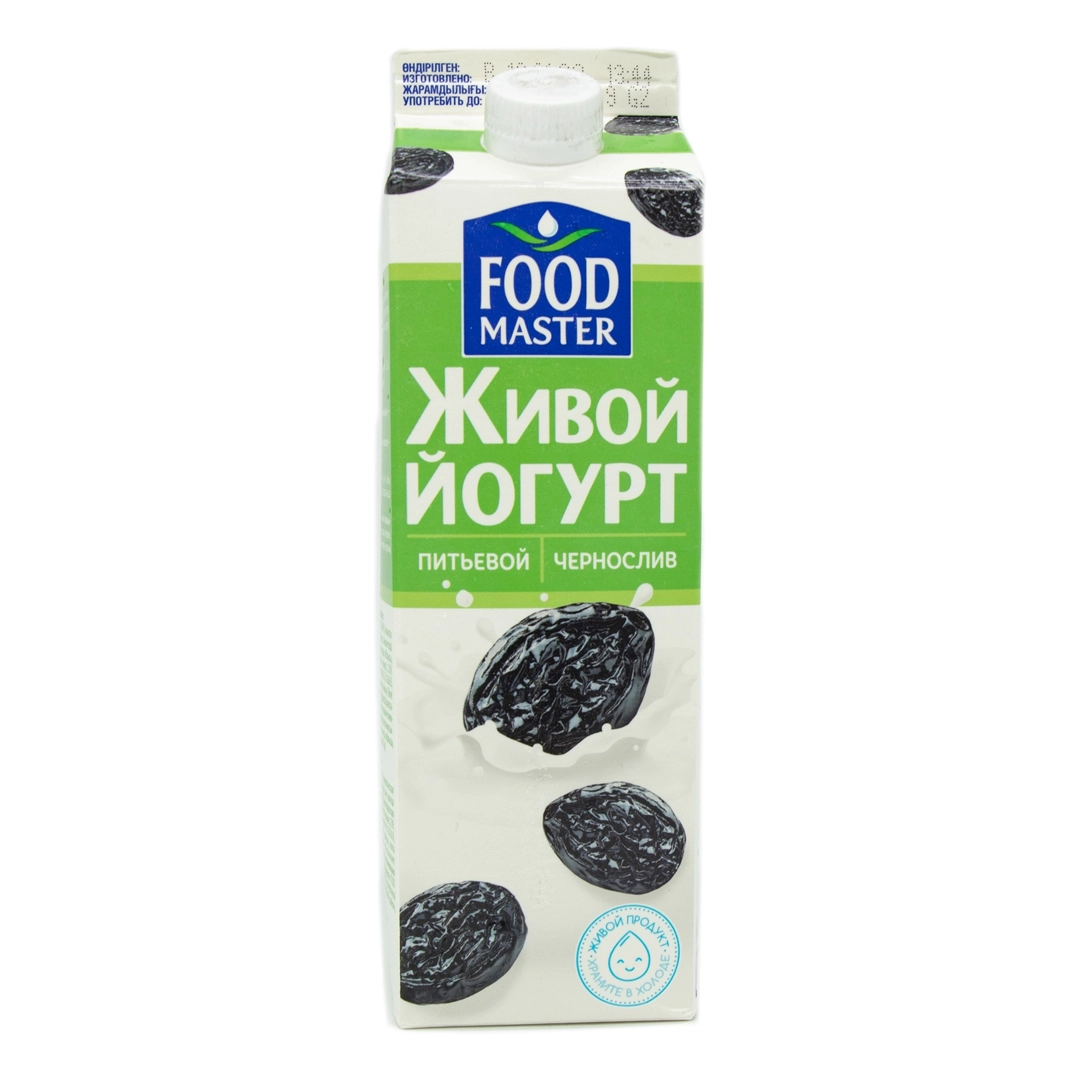 Йогурт питьевой Food Master Чернослив 2% 900 мл