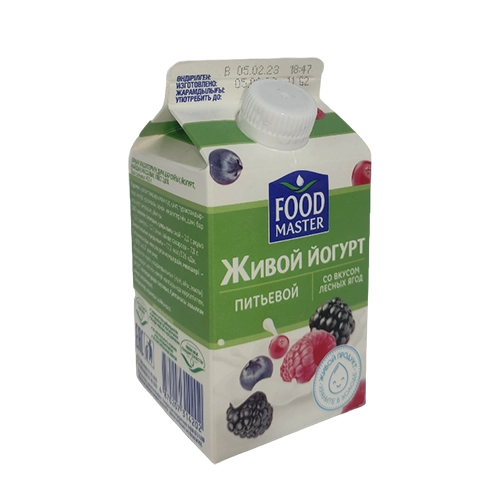 Йогурт питьевой Food Master со вкусом лесных ягод 2% 450 г