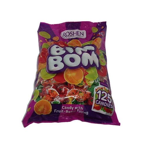 Карамель с фруктово-ягодной начинкой Roshen Бим-Бом 1 кг