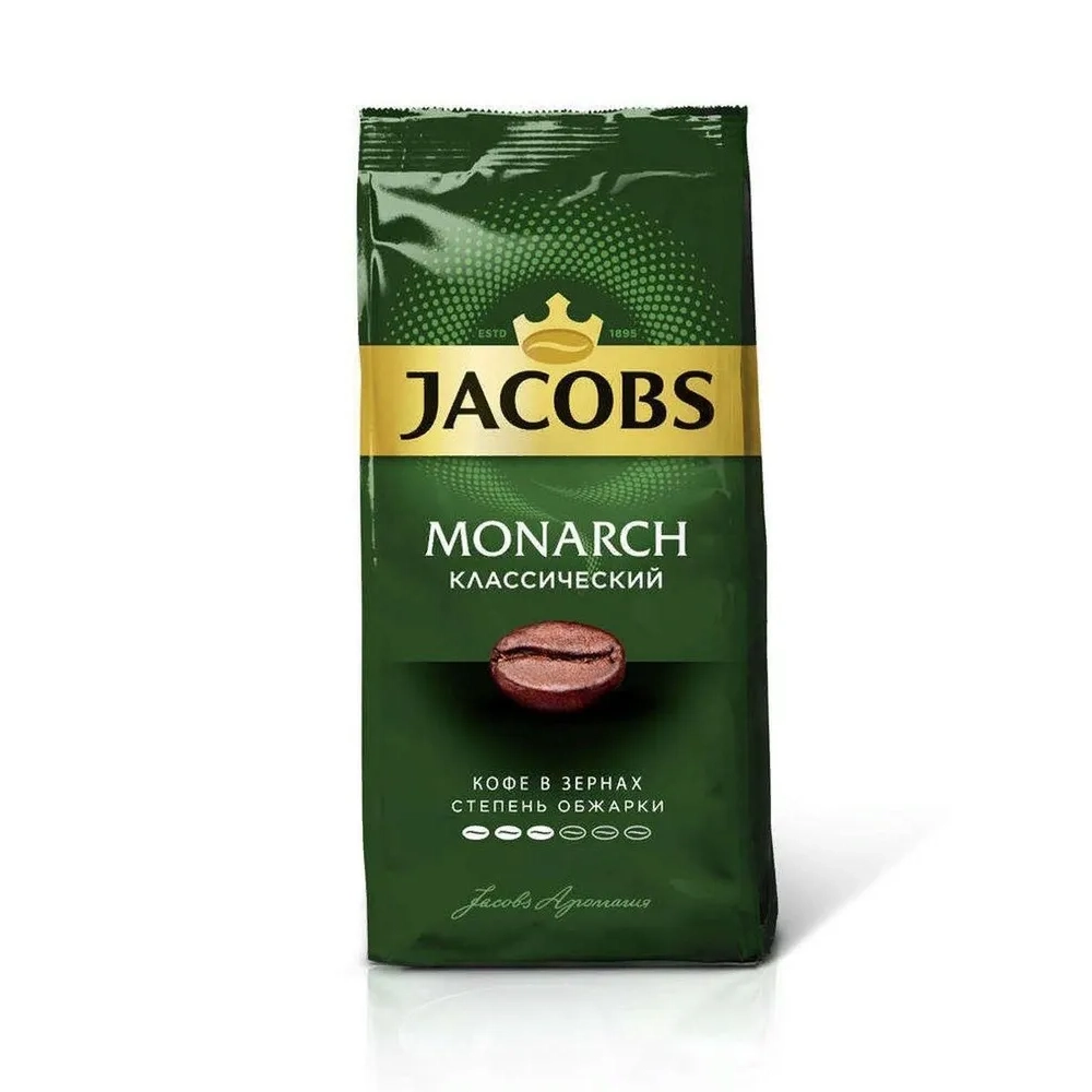 Кофе Jacobs Monarch Classic в зернах жареный 230 г