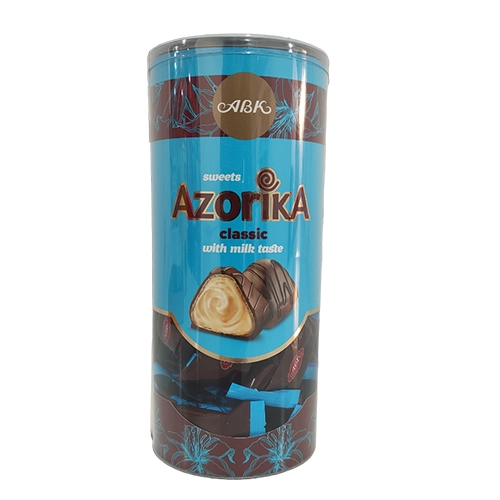 Конфеты Azorika с молочной начинкой (тубус) 225 гр