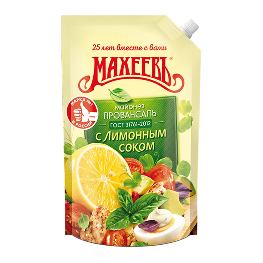 Майонез Махеевъ Провансаль с лимонном соком  50,5% 770 г дойпак